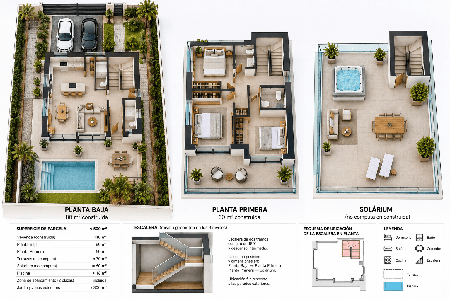 Villa Horizon — поверхові плани
